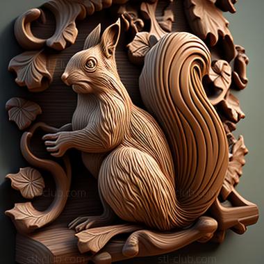 3D model st squirrel (STL)